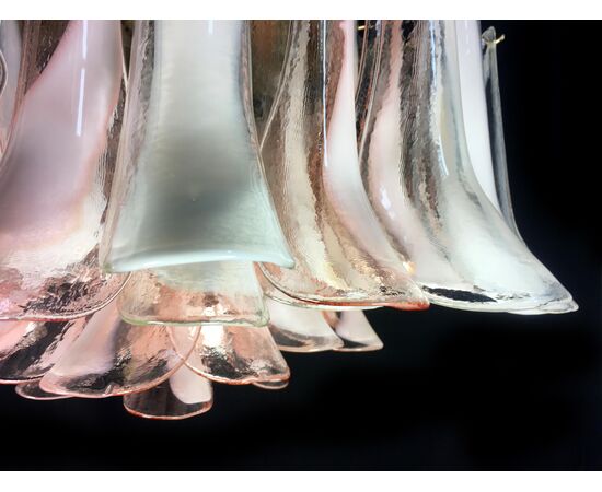 "Flamingo" Italian Chandelier Ceiling Light, Murano, 1990