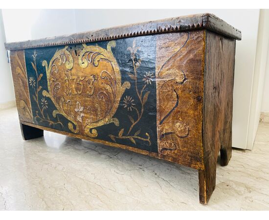 Gorgeous Antique Italian Wooden Case, 18th Century 'Year 1753'