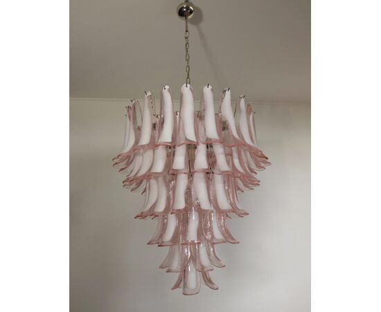 Pair of Italian Petal Chandeliers, Murano