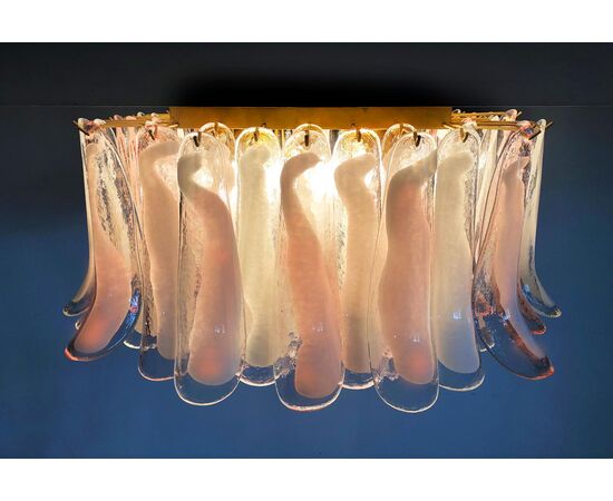 'Flamingo' Italian Chandelier Ceiling Light, Murano