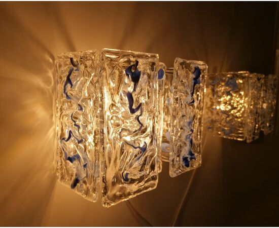 Pair of Murano Sconces by Mazzega, 1970