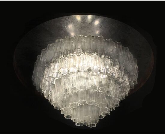 Italian Tronchi Chandelier Toni Zuccheri for Venini Style, Murano