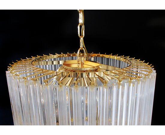 Huge Murano Chandelier Quadriedri Prism