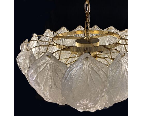 Murano Polar Ice Chandelier, Murano, 1970