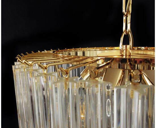 Huge Murano Chandelier Quadriedri Prism