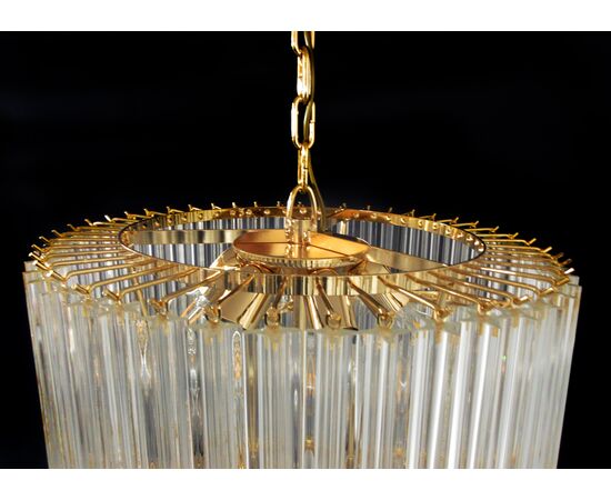 Huge Murano Chandelier Quadriedri Prism