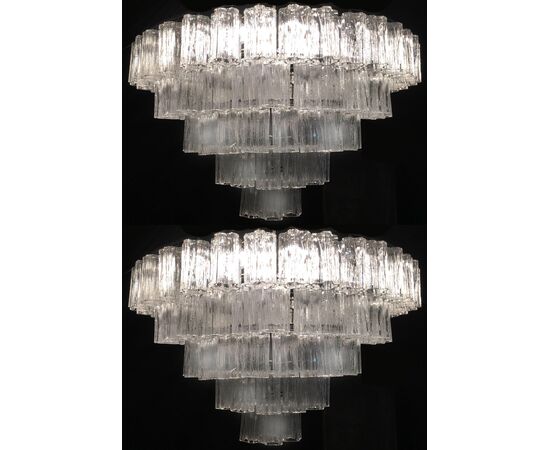 Italian Tronchi Chandelier Toni Zuccheri for Venini Style, Murano