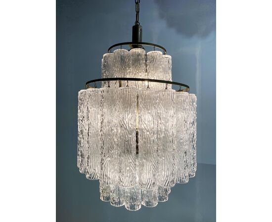 Italian Tronchi Chandelier by Toni Zuccheri for Venini, Murano, 1950