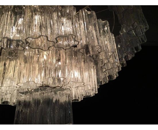 Italian Tronchi Chandelier Toni Zuccheri for Venini Style, Murano