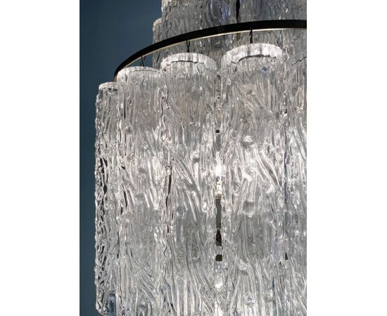 Italian Tronchi Chandelier by Toni Zuccheri for Venini, Murano, 1950