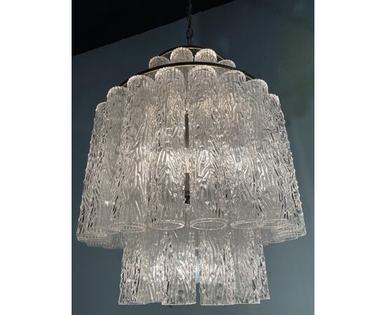 Italian Tronchi Chandelier by Toni Zuccheri for Venini, Murano, 1950