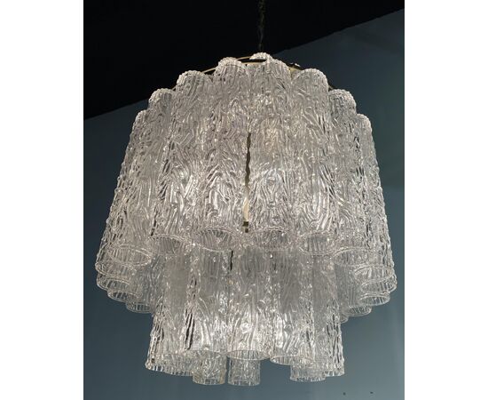 Italian Tronchi Chandelier by Toni Zuccheri for Venini, Murano, 1950