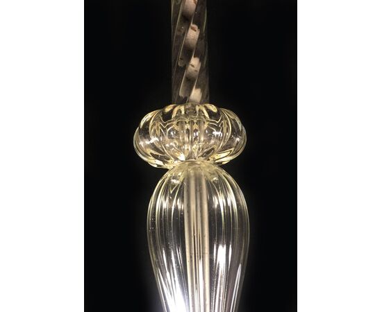 Liberty Chandelier by Ercole Barovier, Murano, 1940s
