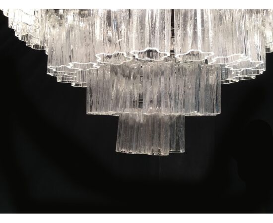 Italian Tronchi Chandelier Toni Zuccheri for Venini Style, Murano