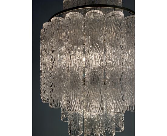 Italian Tronchi Chandelier by Toni Zuccheri for Venini, Murano, 1950