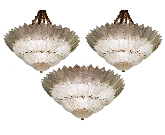 Spectacular Venetian Murano Ceiling Light