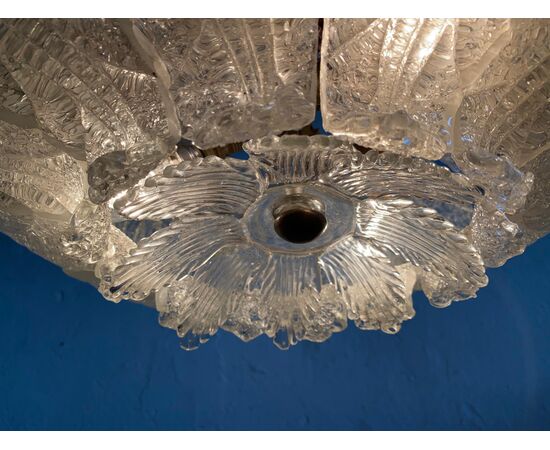 Pair of Ceiling Lights, Murano by Barovier & Toso, 1950