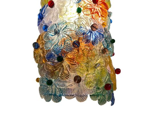 Stunning Set of 4 Sconces Millefiori by Barovier&Toso Murano, 1950