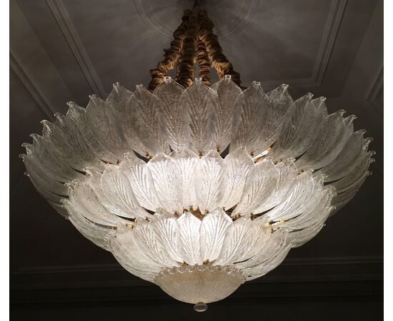 Spectacular Pair of Venetian Ceiling Lights. Murano 1990