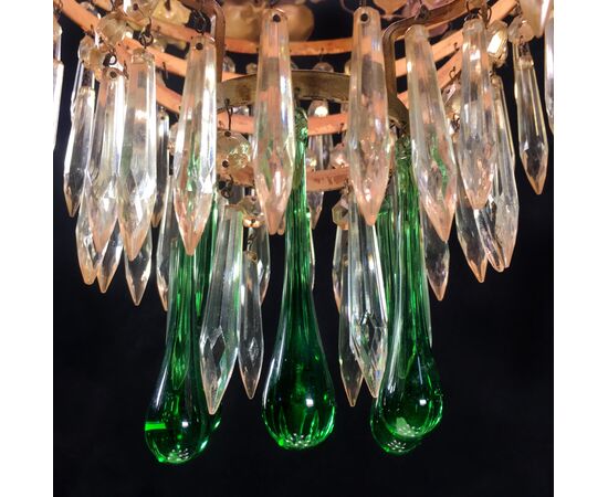 Mid-20th Century Fine Italian Chandelier, Murano, 1940