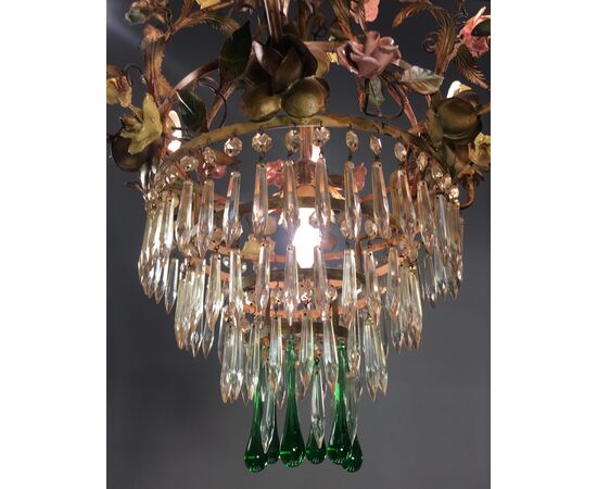 Mid-20th Century Fine Italian Chandelier, Murano, 1940