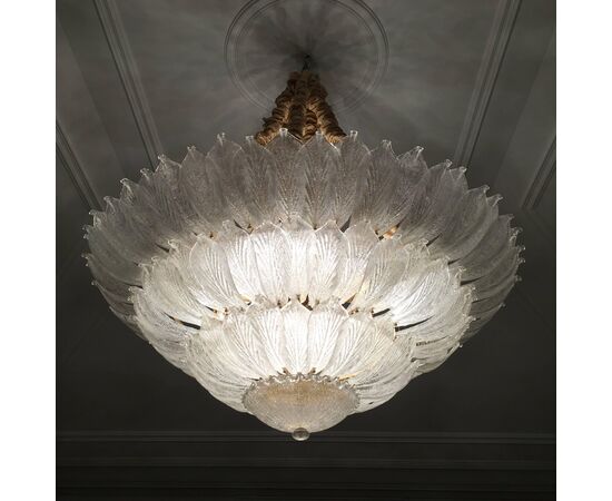 Spectacular Pair of Venetian Ceiling Lights. Murano 1990