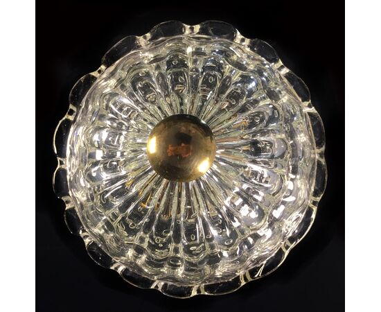 Lantern Chandelier "The King", Gold Inclusion, Murano, 1940s