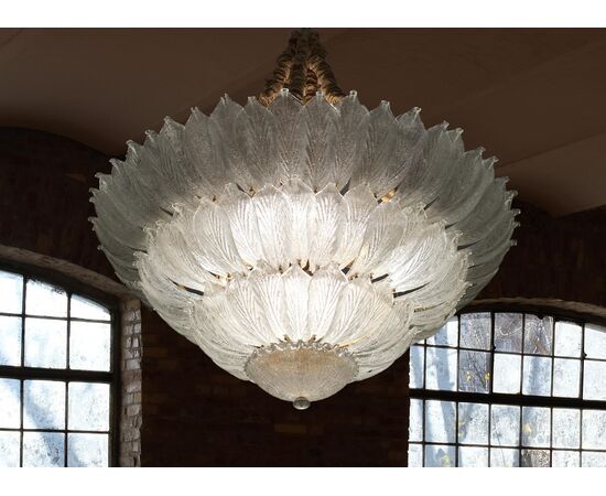 Spectacular Pair of Venetian Ceiling Lights. Murano 1990