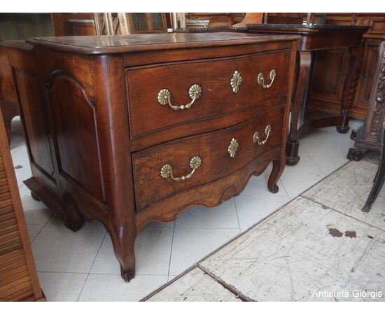 DRAWER WITH TWO DRAWERS IN PROVENCAL STYLE WALNUT PERIOD 700 cm L119xP58xH90     