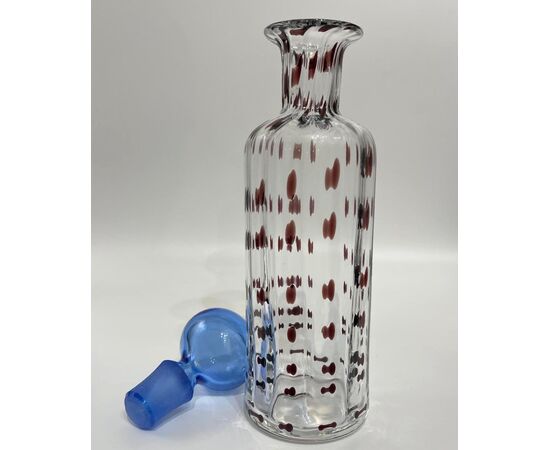 Bottiglia vetro di Murano anni '70 vintage