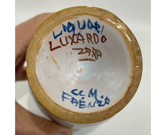 Castellini & Masini, Anfora per liquori ceramica Luxardo Zara Faenza