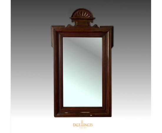Antique solid wood mirror     