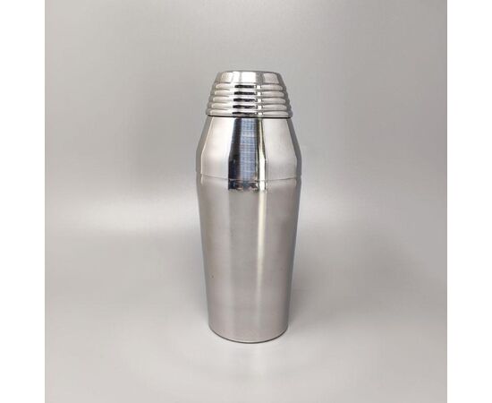 1970s Astonishing Cocktail Shaker by Guy Degrenne in Stainless Steel. Made in France