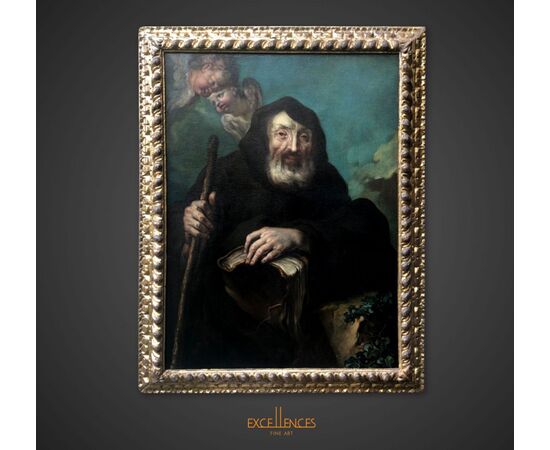 Federico Bencovich detto il Dalmatino, antico dipinto religioso San Francesco di Paola