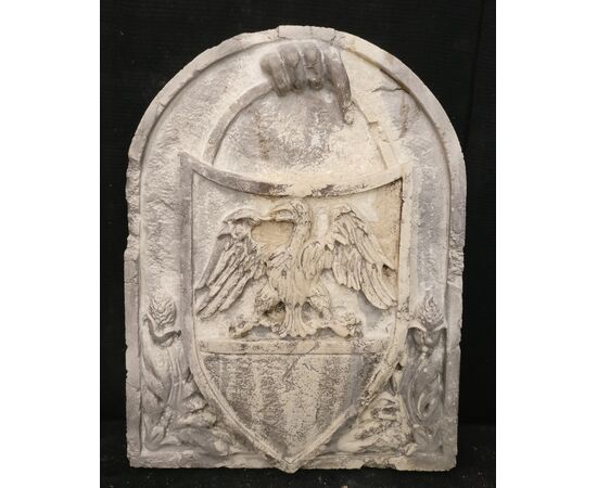 Meraviglioso Stemma araldico Veneziano - 58 x 42 cm. - Marmo d'istria - Fine 19° secolo - Venezia