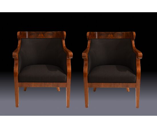 Pair of Biedermeier armchairs     