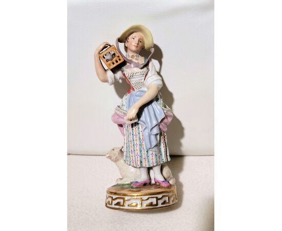 Shepherdess - Austrian ceramic figurine     