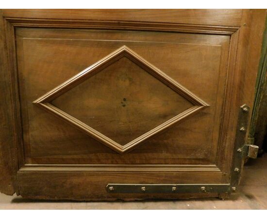 pti697 - walnut door, 19th century, size cm l 108 xh 199 x th. 3.5     