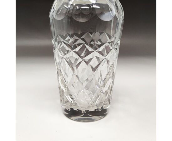 1950s Gorgeous Bohemian Cut Crystal Cocktail Shaker. Made in Italy