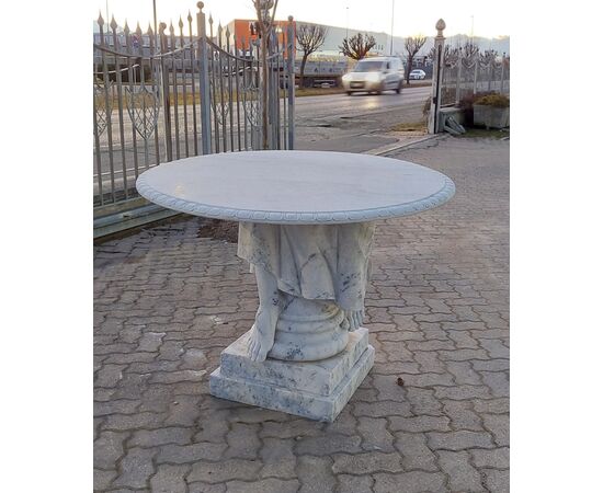 Round marble table     