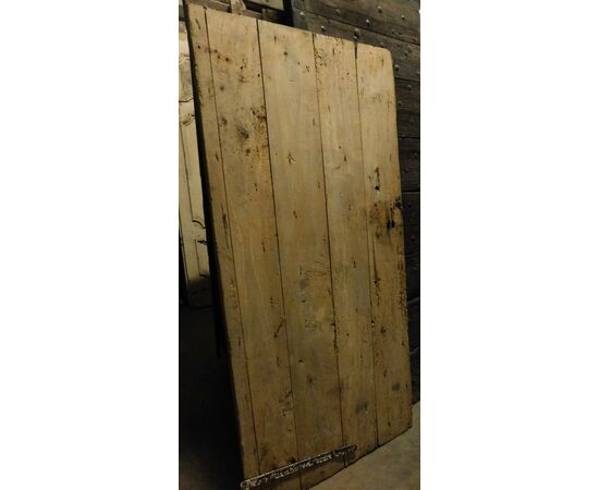A ptir434 - 19th century poplar nailed door. measures cm l 85 xh 183.     