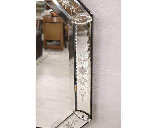 refined mirror of early 20th century Murano. PRICE NEGOTIABLE     