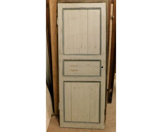 pte134 - simple lacquered door, 19th century, size cm l 72 xh 194     
