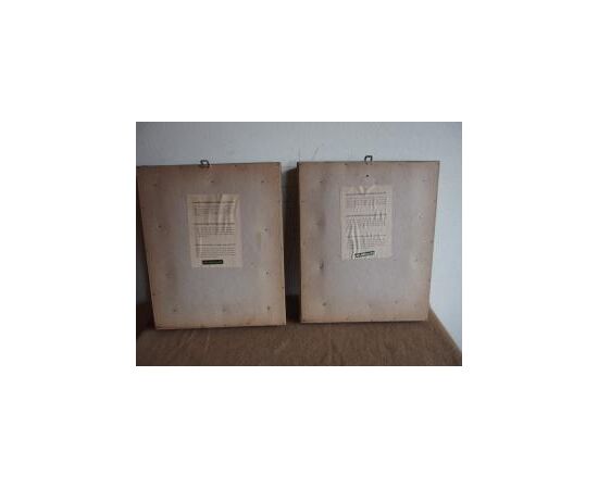 TWO SQUARES WITH BAS-RELIEFS IN PORCELAIN BISCUIT FRANCE     