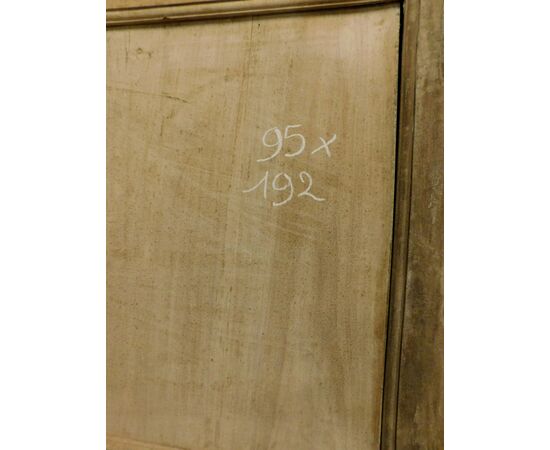 pte136 - porta semplice in pioppo, epoca '700, misura cm l 95 x h 192