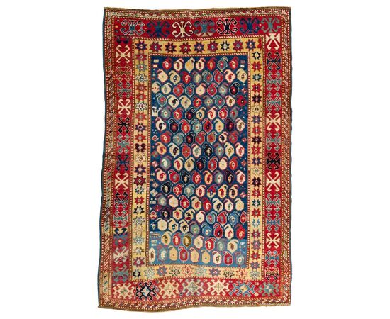 Antique KAZAK carpet from a private collection - (862).     