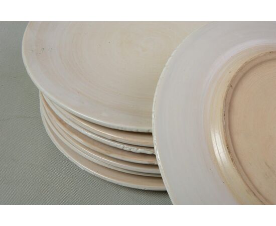Set 8 grandi piatti in ceramica dalla Tunisia - O/6222/1.