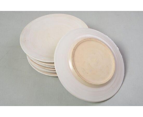 Set 8 grandi piatti in ceramica dalla Tunisia - O/6222/1.