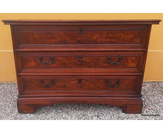 Canterano chest of drawers with Emiliano flap inlaid     