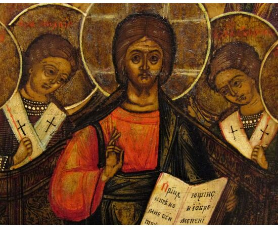 &quot;La Deesis&quot; ancient Russian icon of the late &#39;700     